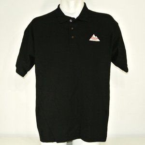 COORS LIGHT Beer Employee Uniform Polo Shirt Black NEW Size L Large